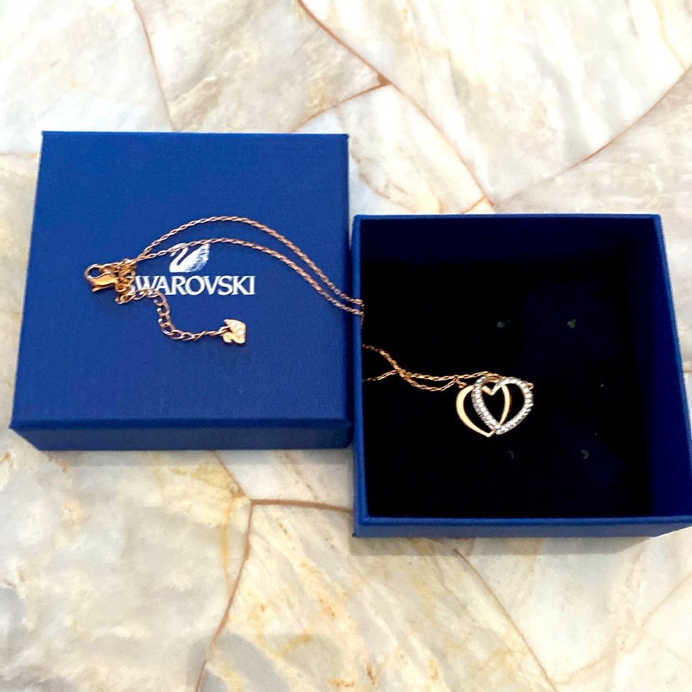 Swarovski Hearts‎ Necklace Gold